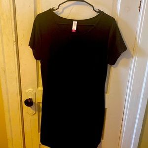 Basic black dress, body con